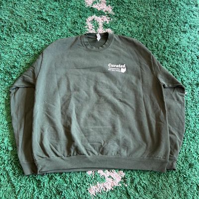 NEW CURATED 5 YEARS CREWNECK FOREST GREEN