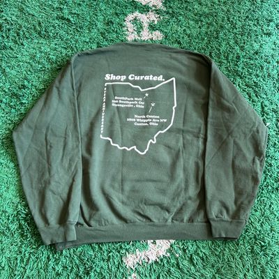 NEW CURATED 5 YEARS CREWNECK FOREST GREEN