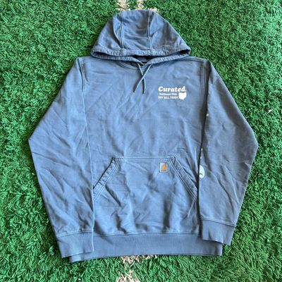 NEW CURATED CARHARTT 5 YEARS HOODIE WASHED BLUE