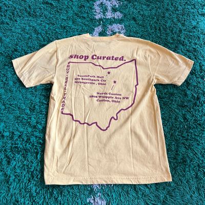 NEW CURATED CARHARTT 2 STORE TEE YELLOW
