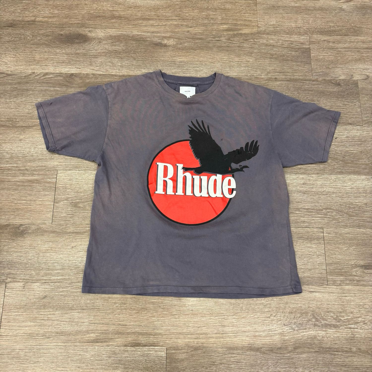 PO RHUDE EAGLE LOGO VINTAGE GREY SIZE M
