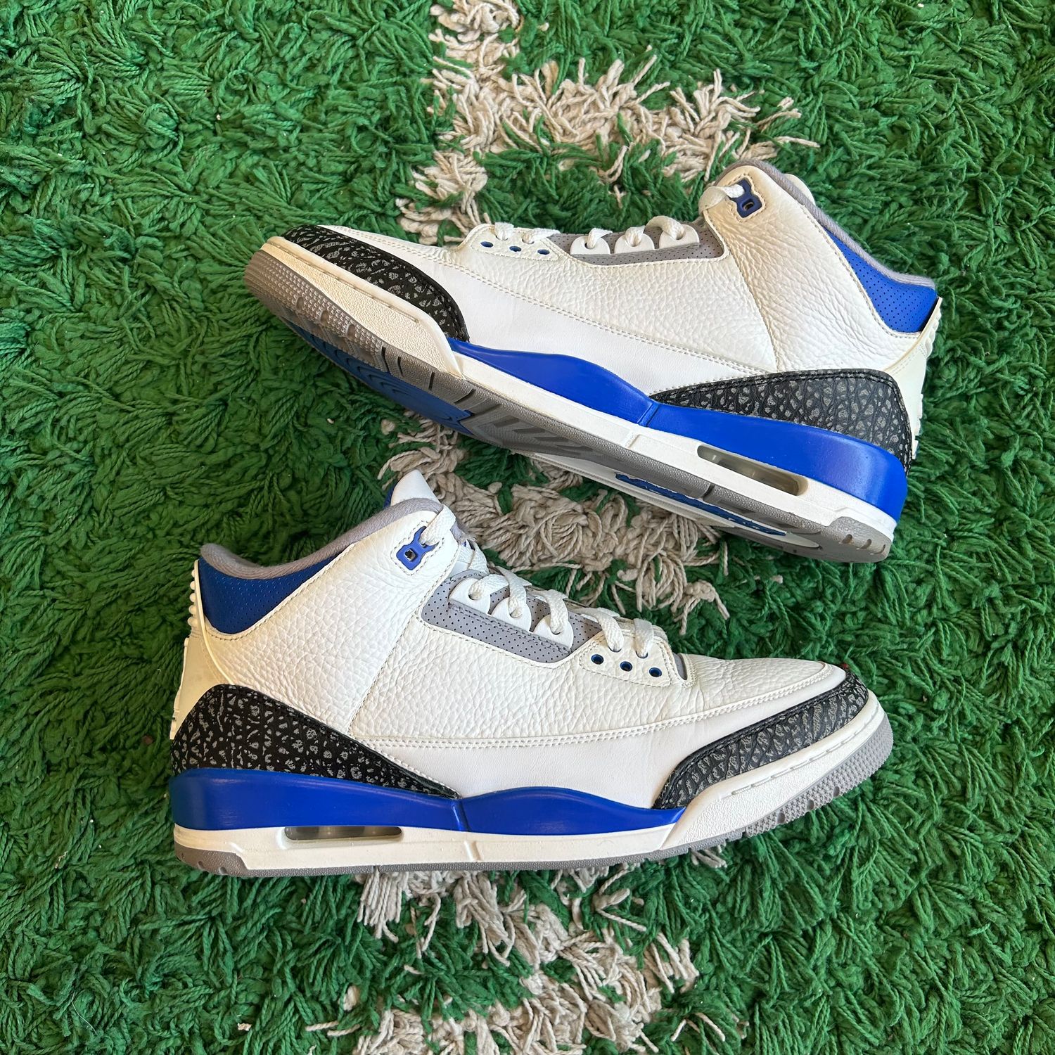 PO NB AIR JORDAN 3 RETRO RACER BLUE SX SIZE 13