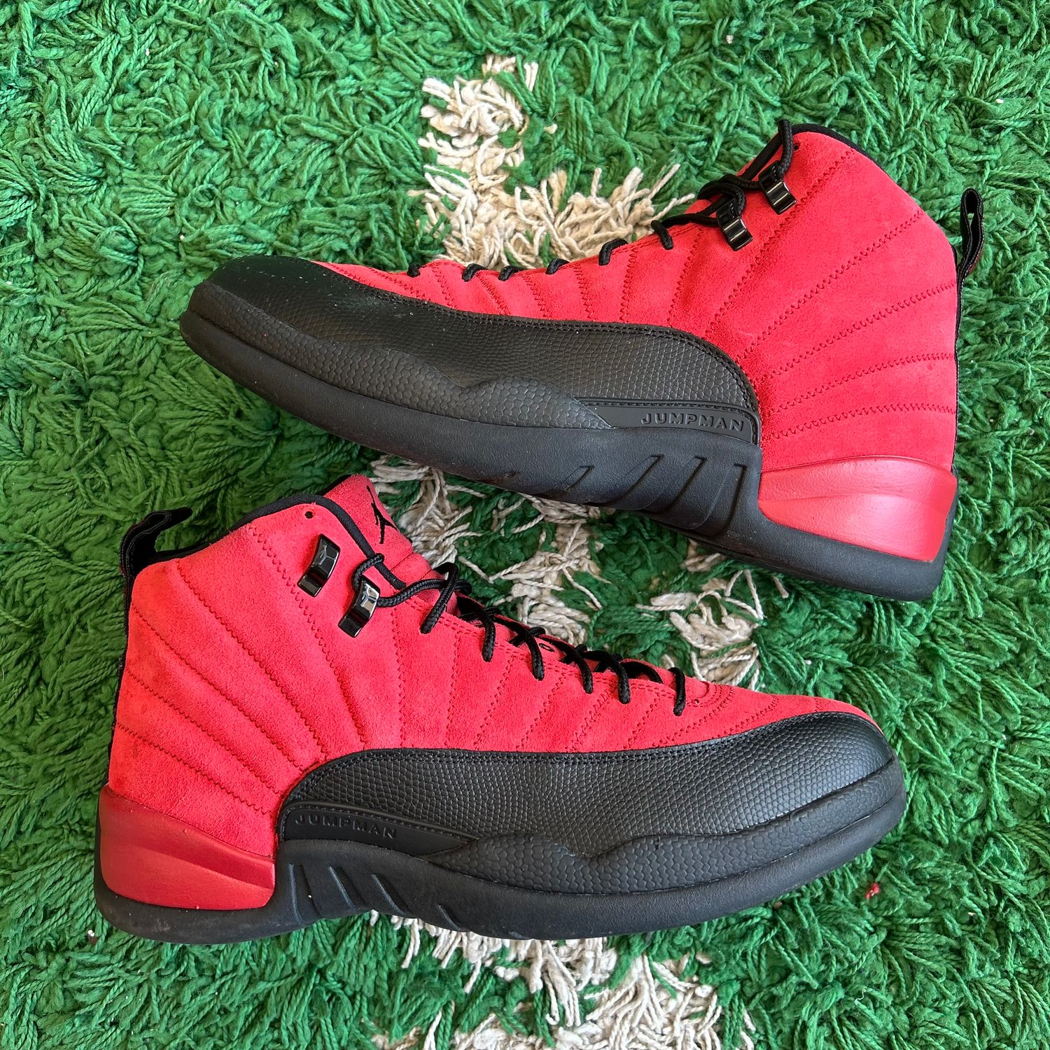 PO NB AIR JORDAN 12 RETRO REVERSE FLU GAME SX SIZE 12
