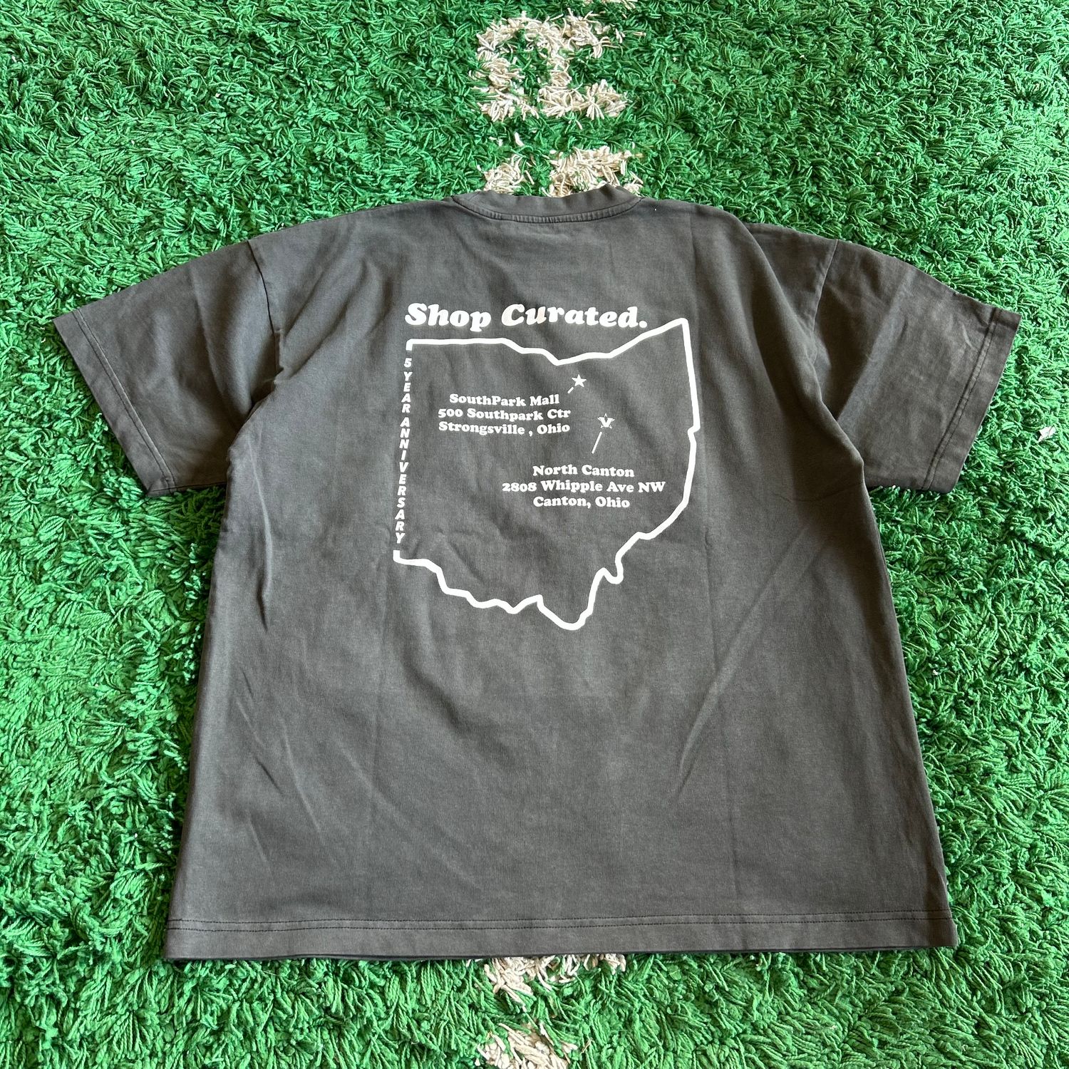 NEW CURATED 5 YEARS TEE OVERSIZED GREY