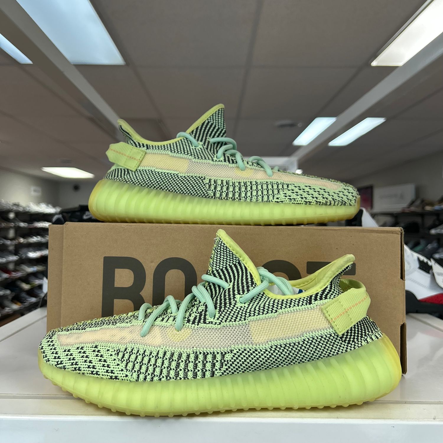 PO ADIDAS YEEZY BOOST 350 V2 YEEZREEL (NON-REFLECTIVE) (SX) SIZE 8