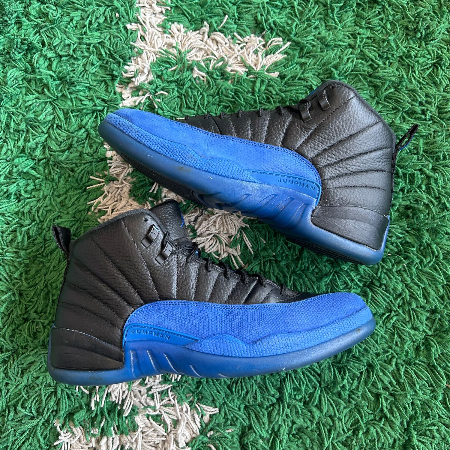 PO NB AIR JORDAN 12 RETRO BLACK GAME ROYAL (SX) SIZE 12.5
