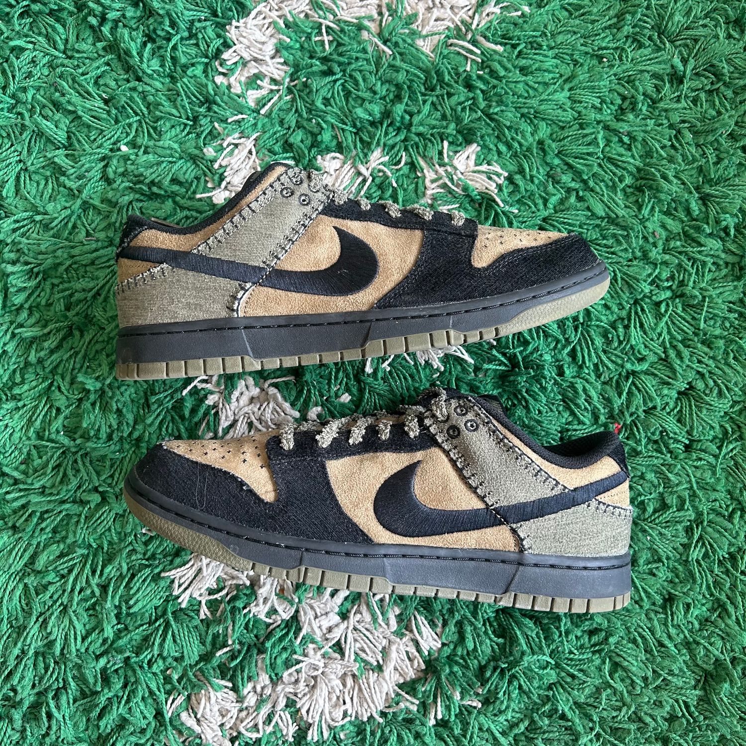PO NB NIKE DUNK LOW RETRO CAMO OLIVE SX SIZE 10