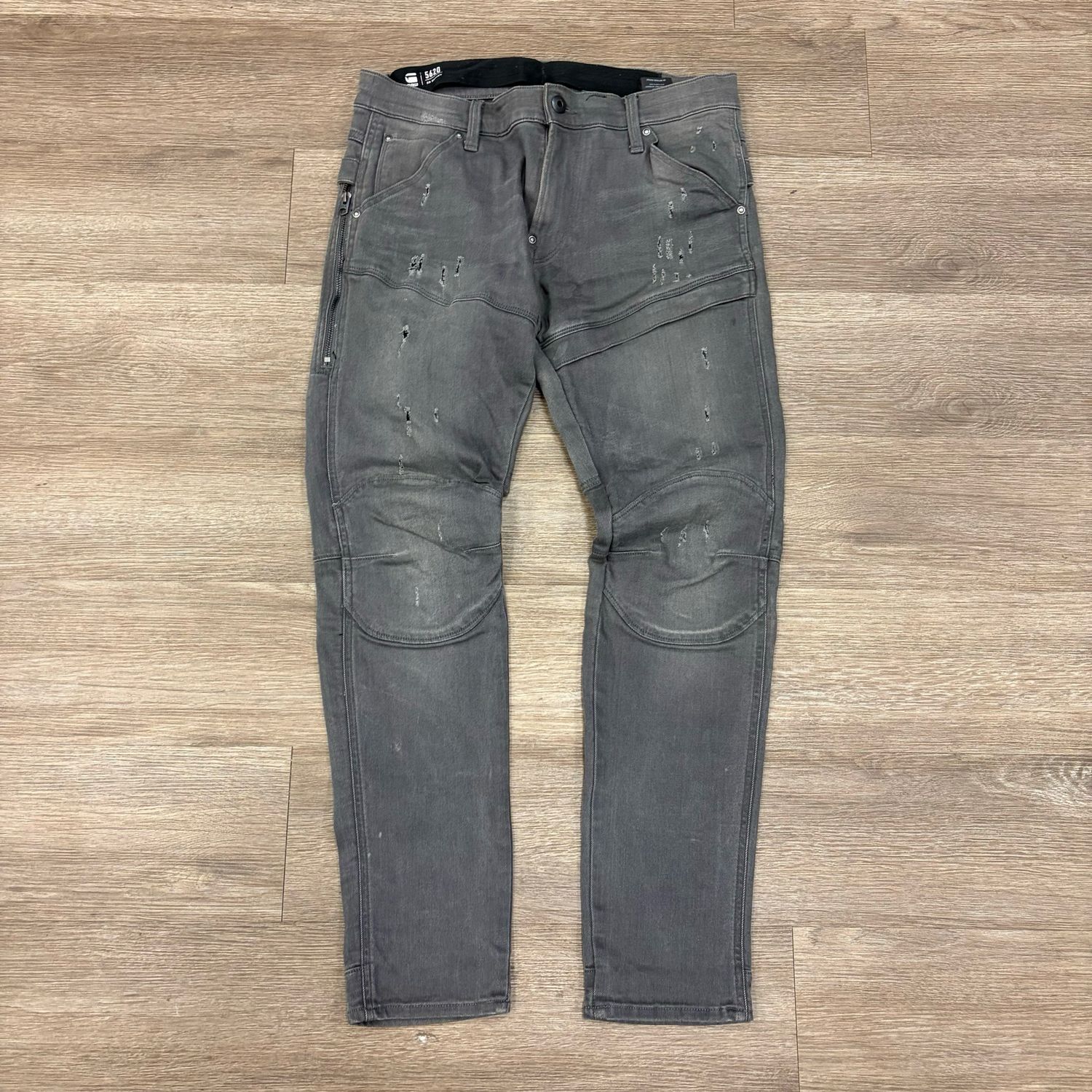 PO G STAR 5620 3D SKINNY GREY JEANS SIZE 32 X 30