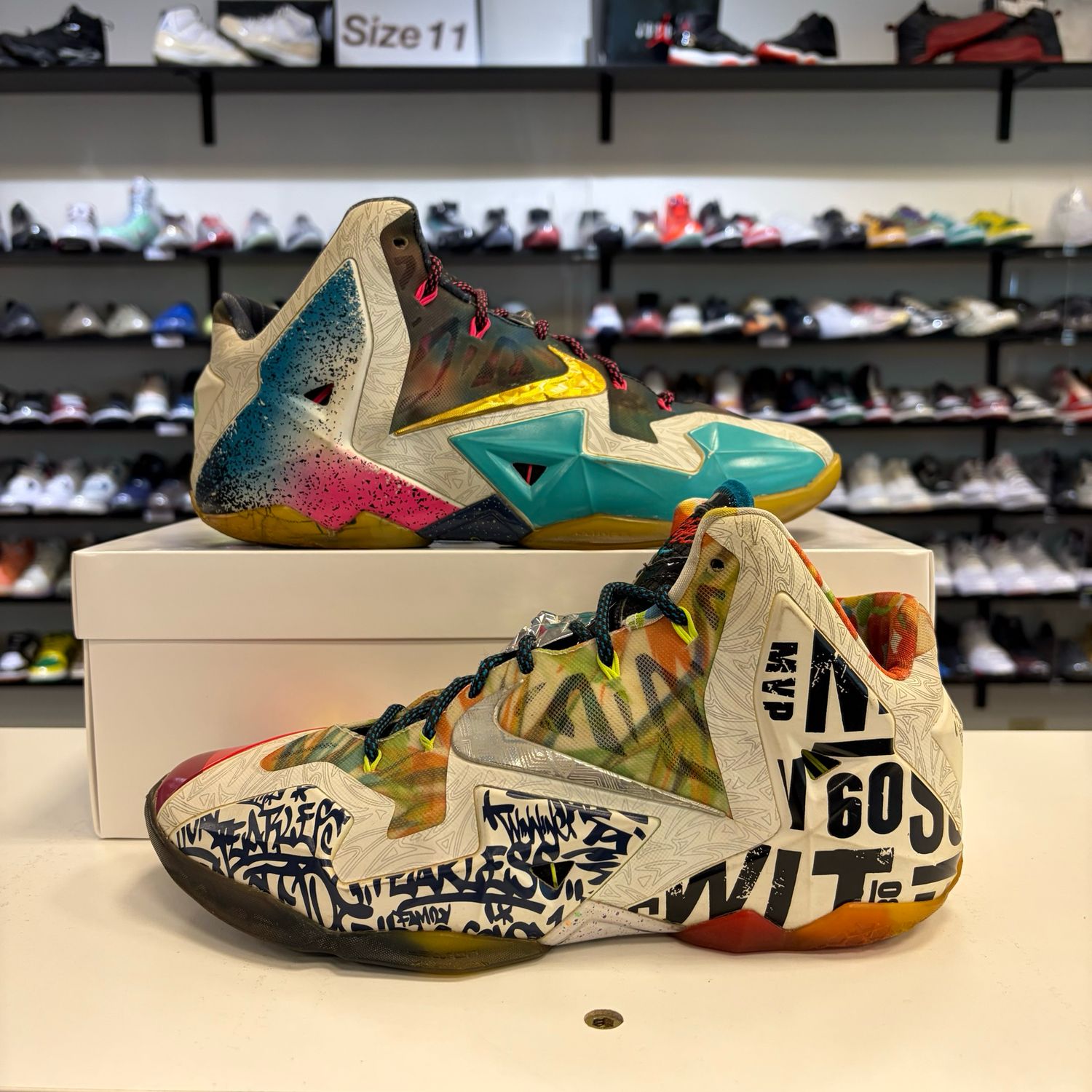 PO NB2  NIKE LEBRON 11 WHAT THE SIZE 11