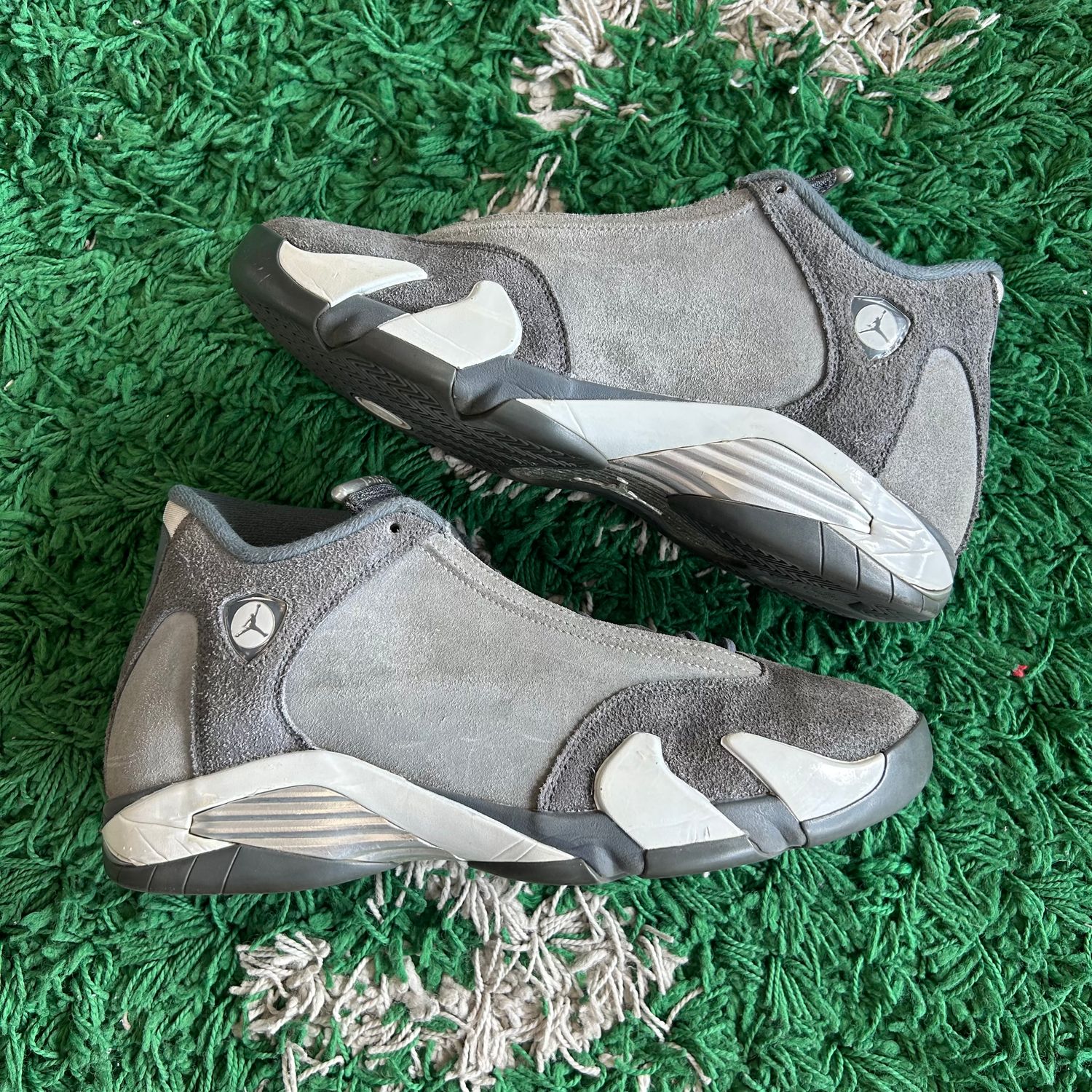 PO NB AIR JORDAN 14 RETRO FLINT GREY (SX) SIZE 10.5