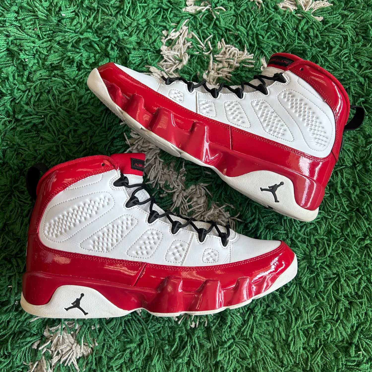 PO NB AIR JORDAN 9 RETRO WHITE GYM RED (SX) SIZE 12