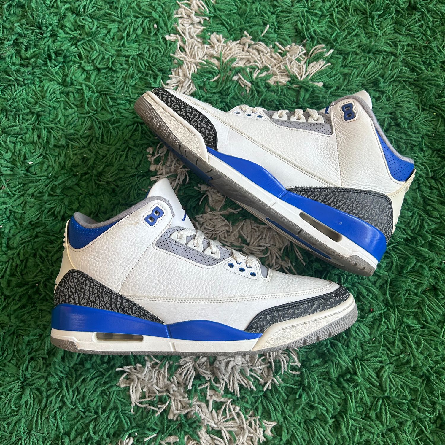 PO NB AIR JORDAN 3 RACER BLUE (SX) SIZE 10.5
