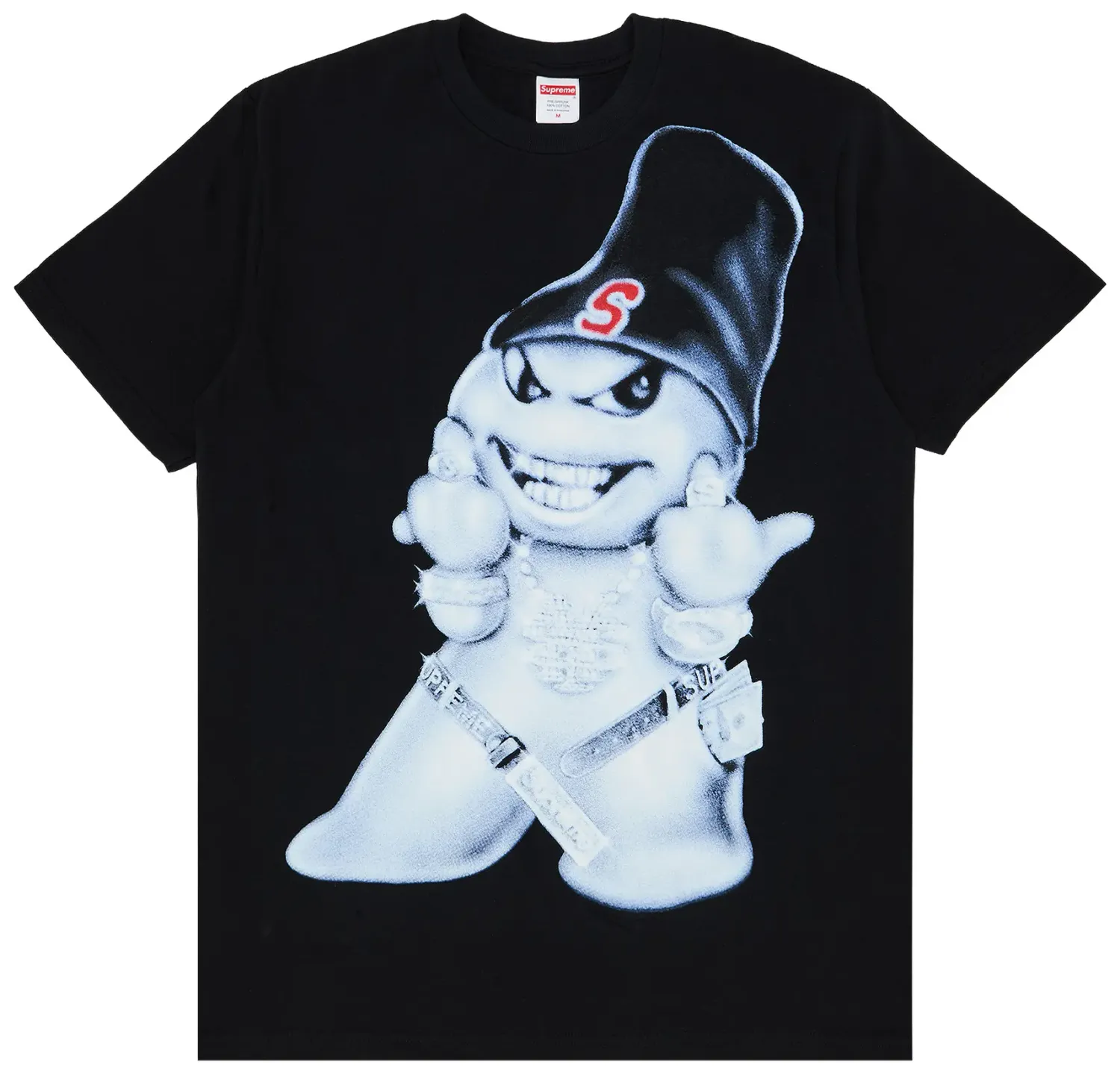 NEW SUPREME SNOWMAN TEE BLACK