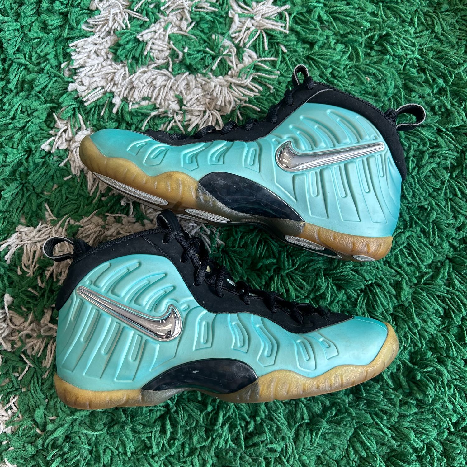 PO NB NIKE AIR FOAMPOSITE PRO ISLAND GREEN (SX) SIZE 6.5Y