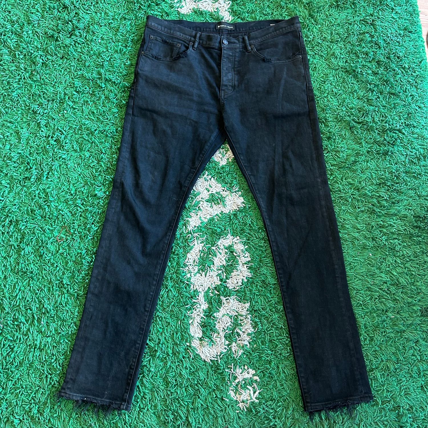 PO PURPLE P001 STRAIGHT LEG BLACK SIZE 36
