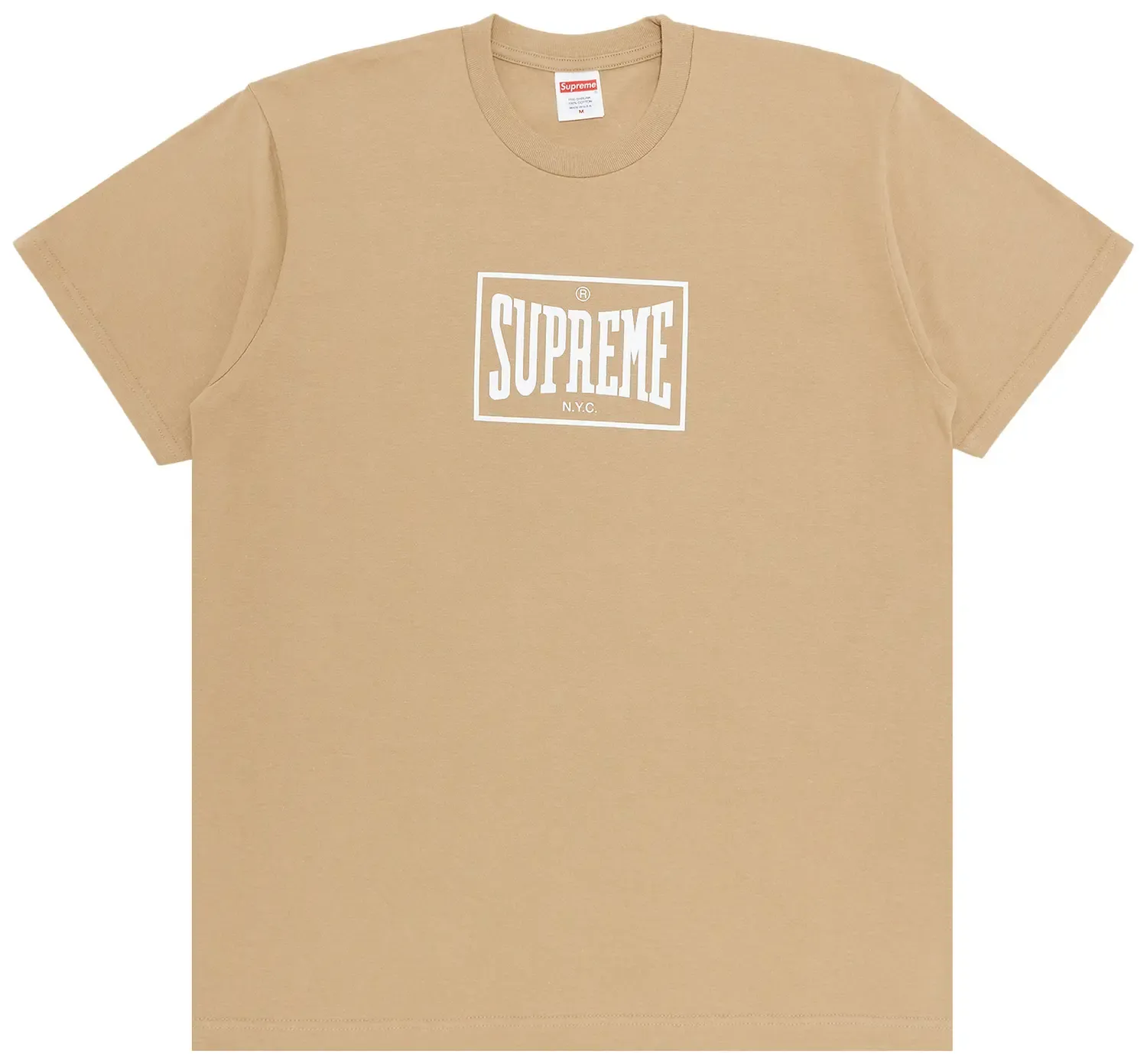 NEW SUPREME WARM UP TEE KHAKI