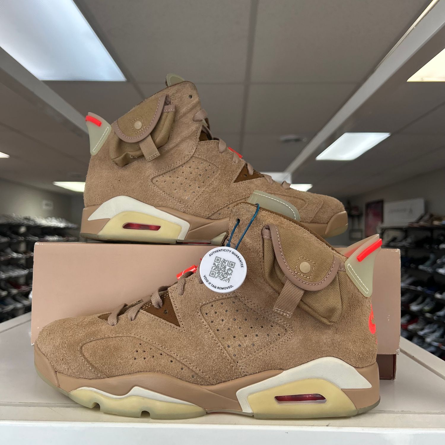 PO AIR JORDAN 6 TRAVIS SCOTT BRITISH KHAKI (SX) SIZE 10.5