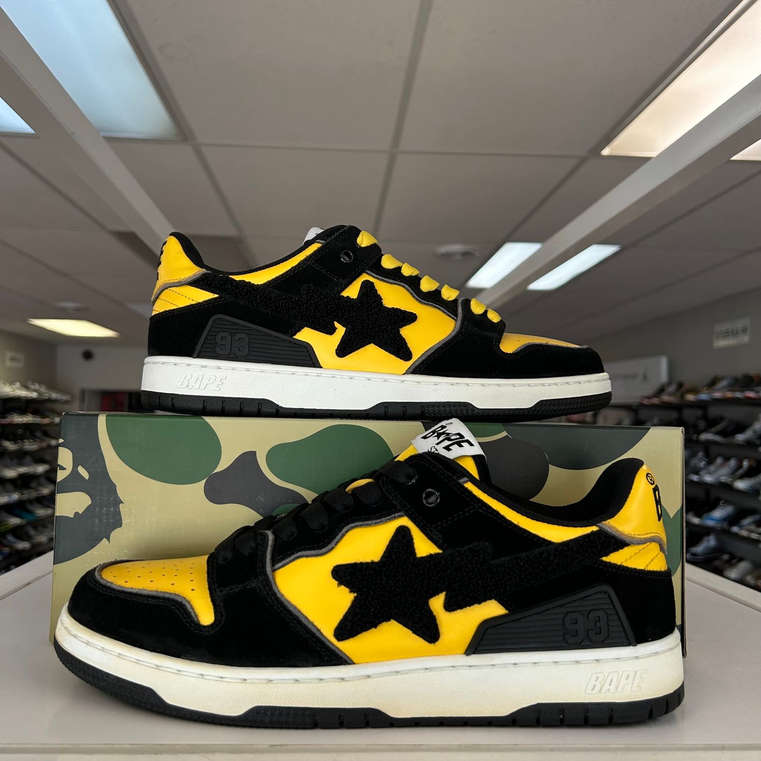 PO A BATHING APE BAPE SK8 STA #2 M2 YELLOW (SX) SIZE 11