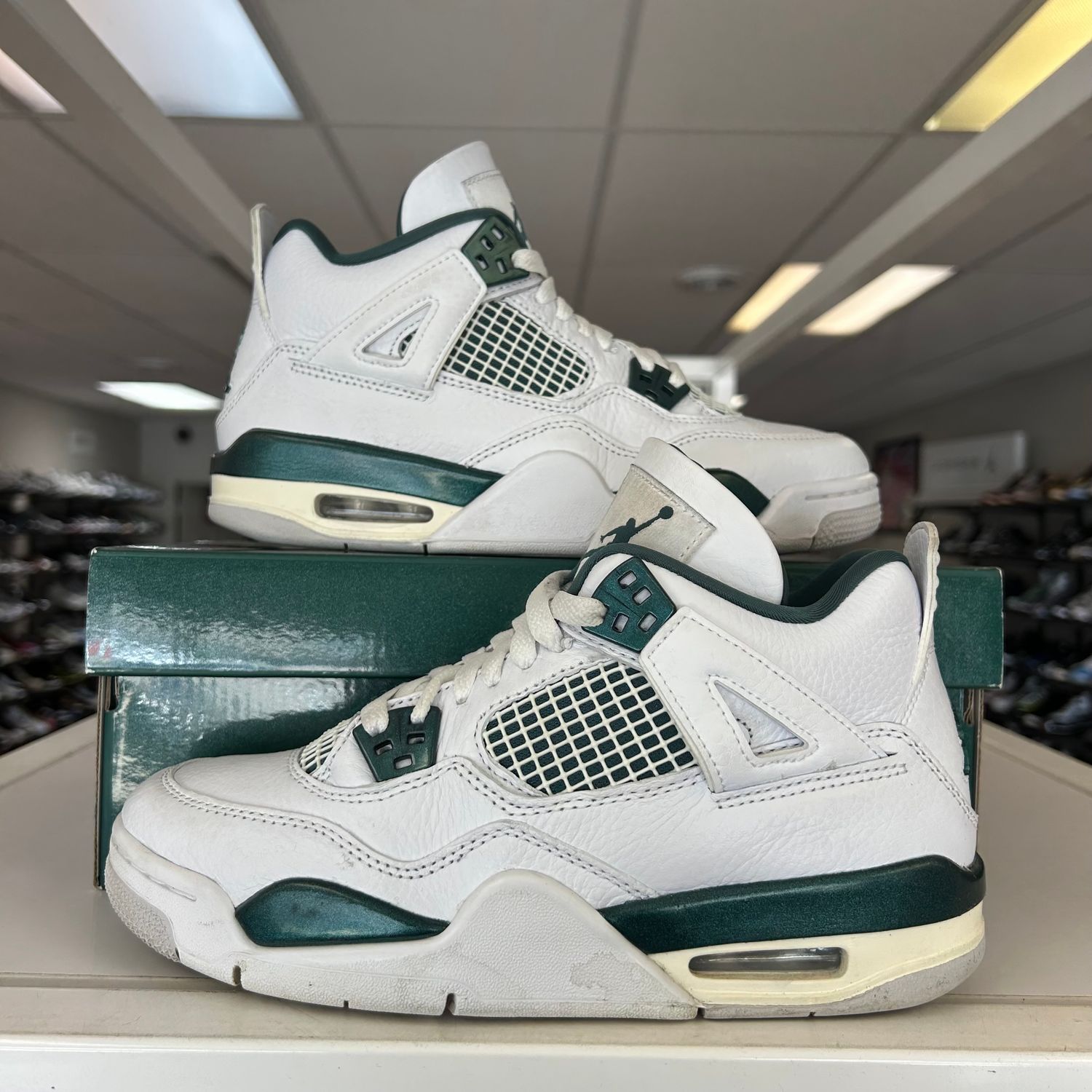 PO2 AIR JORDAN 4 OXIDIZED GREEN (SX) SIZE 6Y