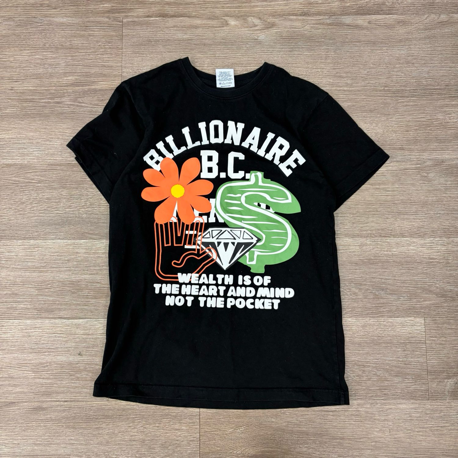 PO BILLIONAIRE BOYS CLUB WEALTH TEE BLACK SIZE M