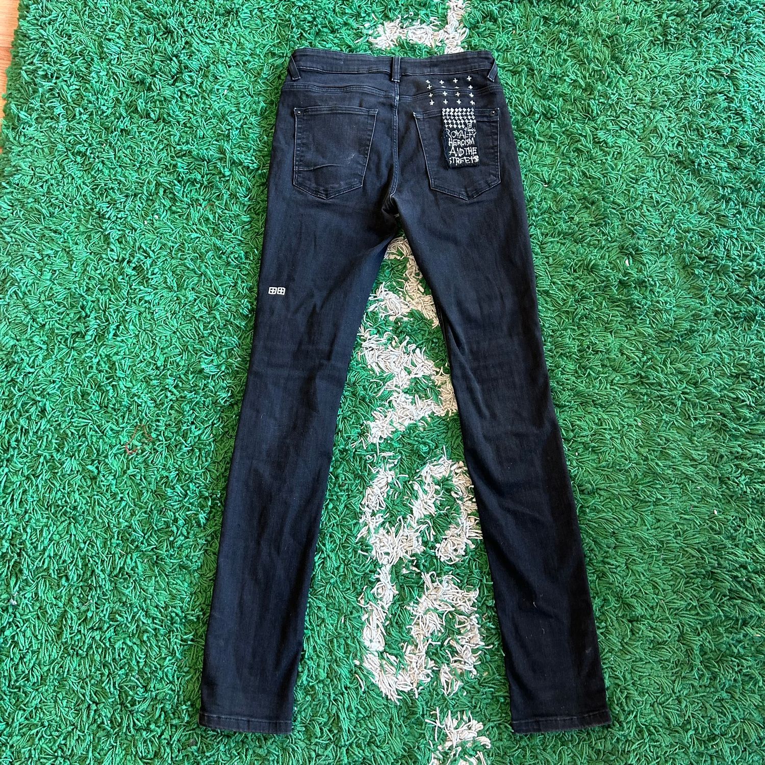 PO KSUBI BLACK ALL OVER SKINNY BLACK SIZE 28