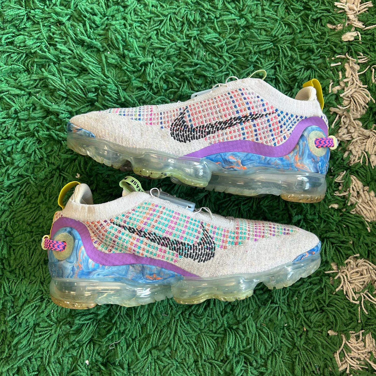 PO NB NIKE AIR VAPORMAX 2020 PURE PLATINUM MULTICOLOR (SX) SIZE 10.5