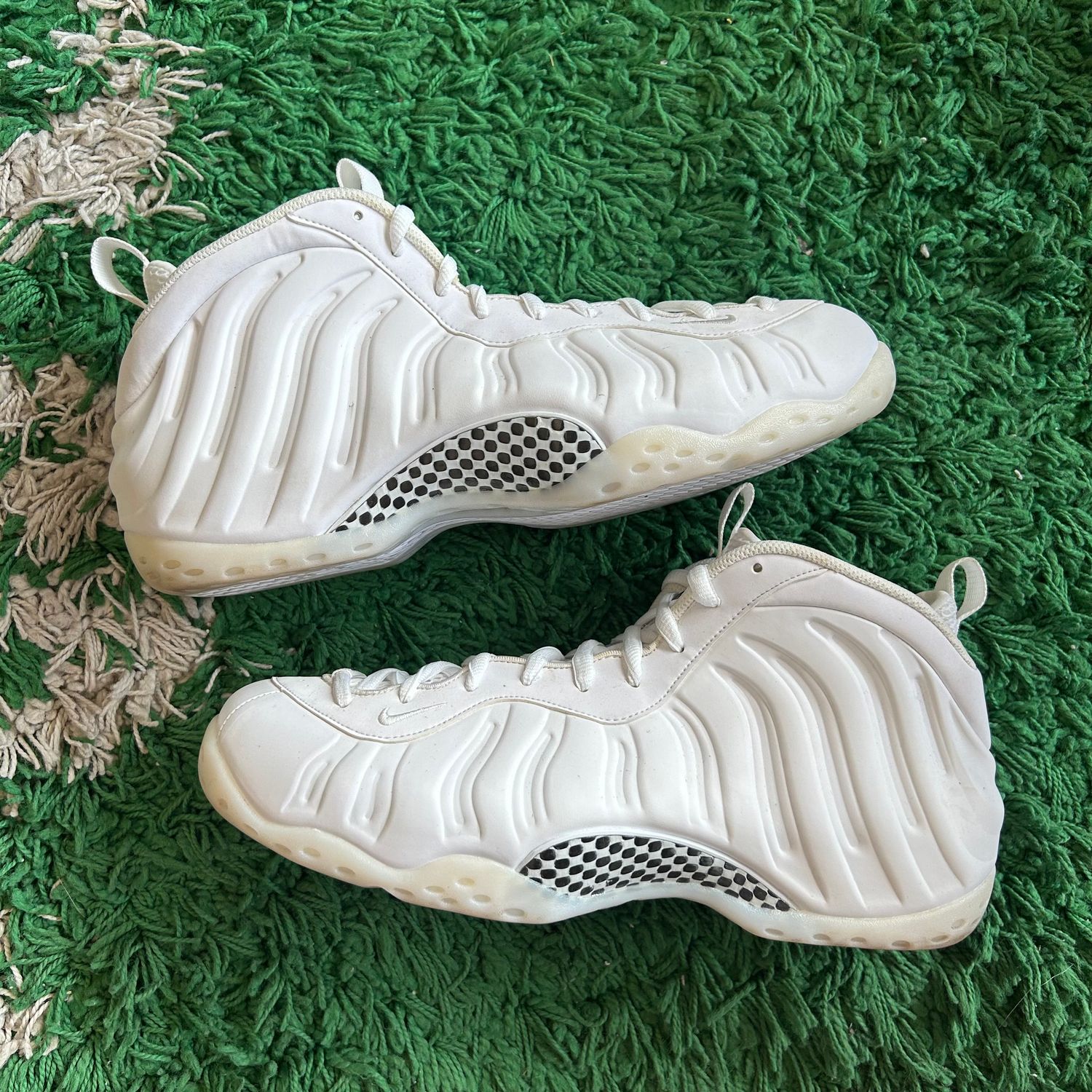 PO NB NIKE AIR FOAMPOSITE ONE TRIPLE WHITE (SX) SIZE 12