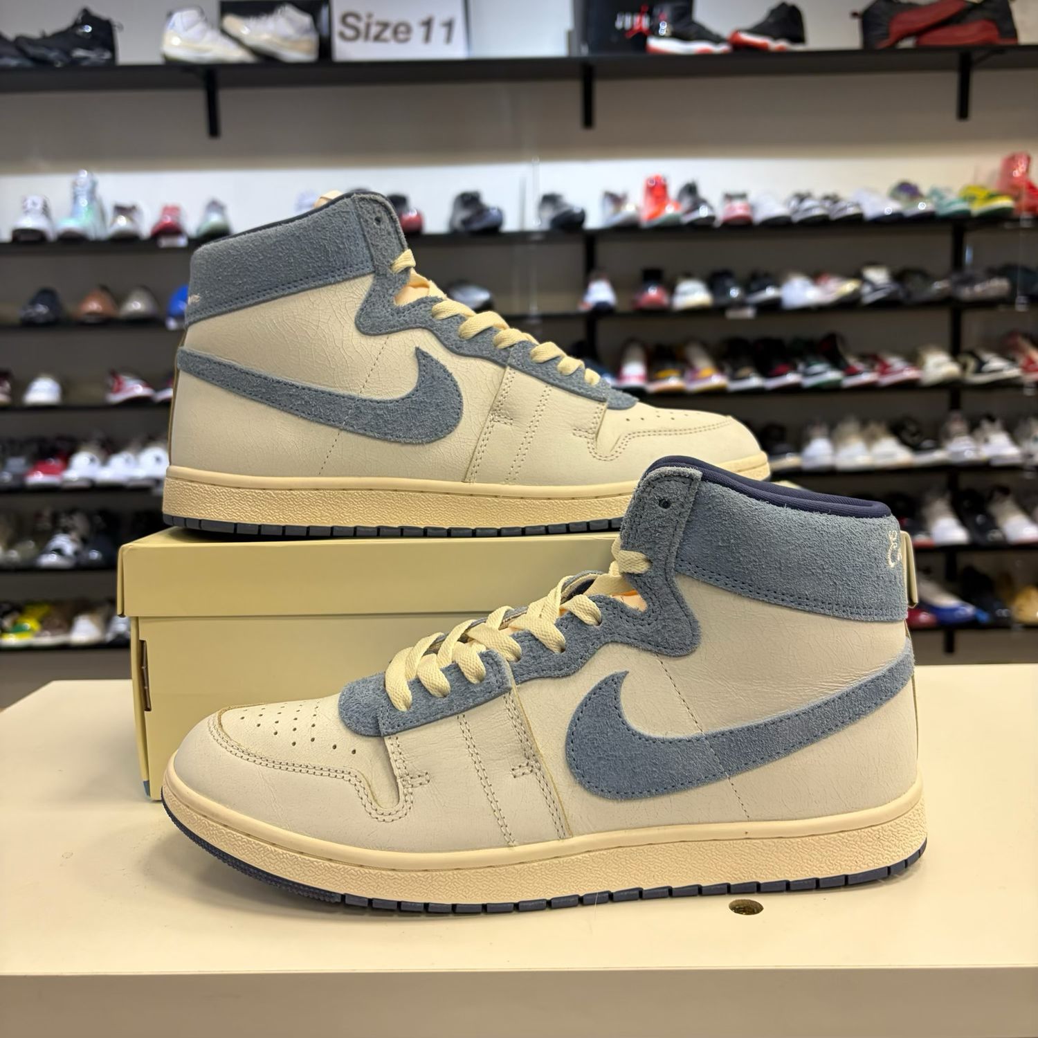 PO NIKE AIR JORDAN AIR SHIP PE SP EVERY GAME DIFFUSED BLUE SIZE 11