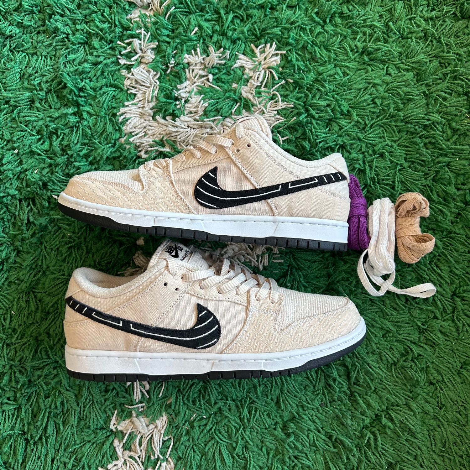 PO NB NIKE SB DUNK LOW ALBINO &amp; PRETO (SX) SIZE 10.5