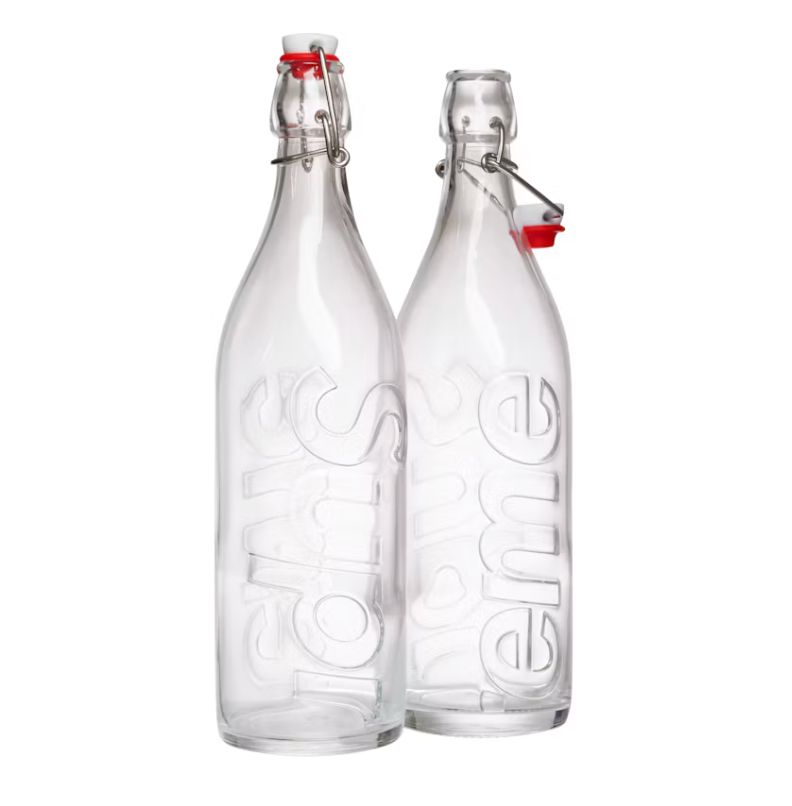NEW SUPREME SWING TOP 1.0L BOTTLE (SET OF 2) CLEAR FW21