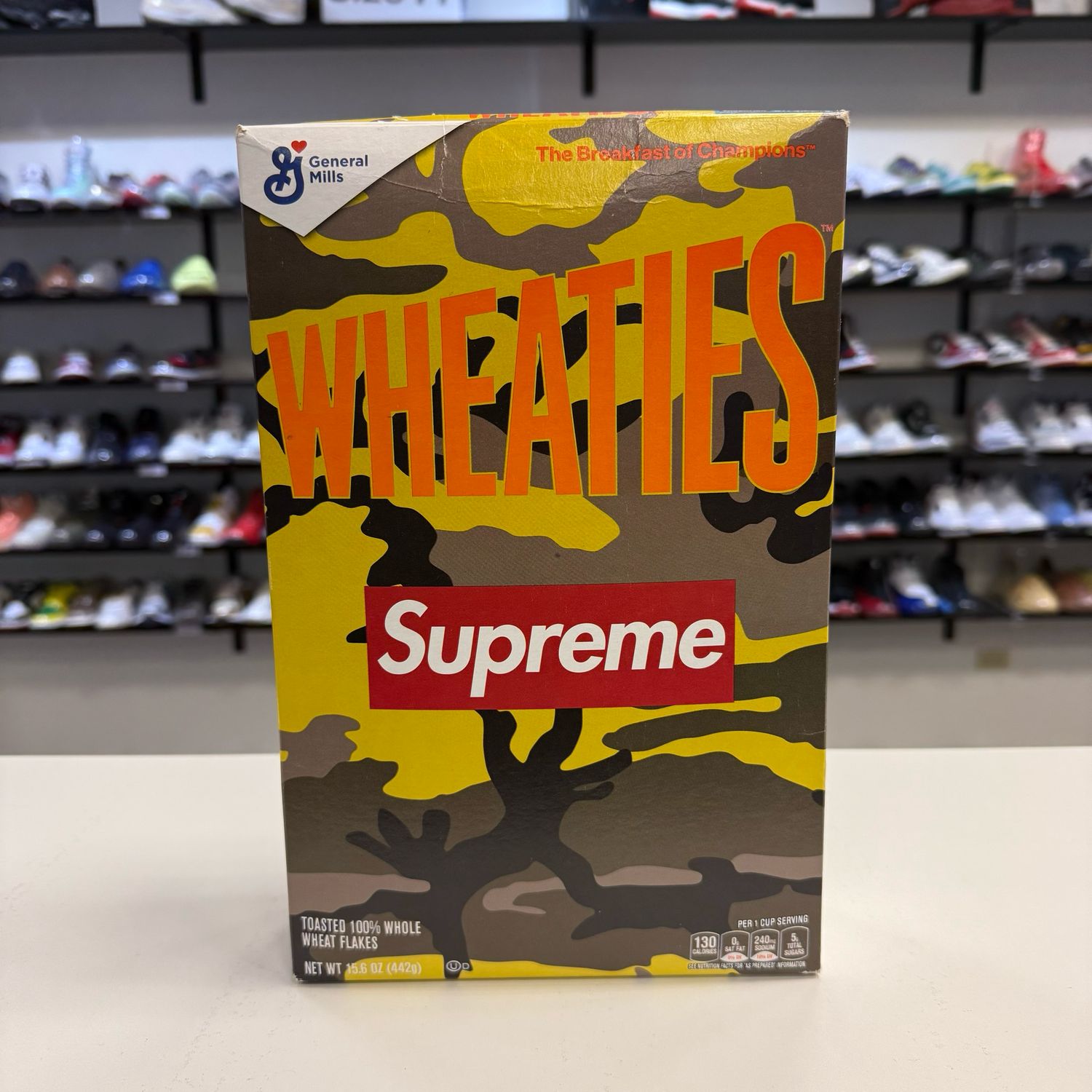 SUPREME WHEATIES CEREAL BOX ORANGE CAMO (DISPLAY ONLY)
