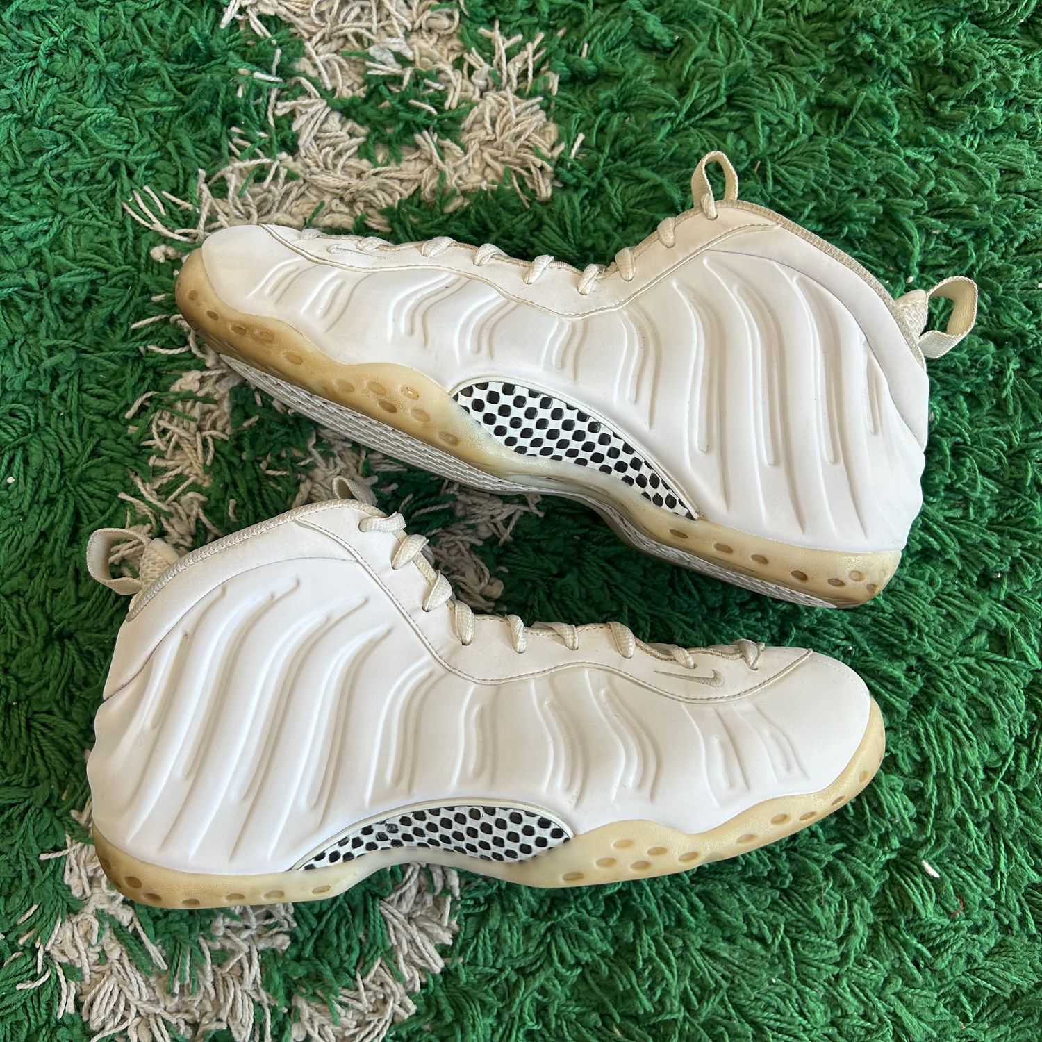 PO NB NIKE AIR FOAMPOSITE ONE TRIPLE WHITE (SX) SIZE 11.5