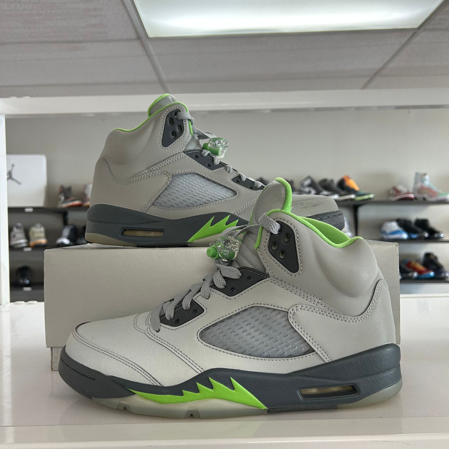 PO2 AIR JORDAN 5 GREEN BEAN (SX) SIZE 10