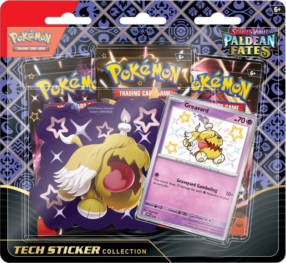 NEW POKEMON PALDEAN FATES TECH STICKER (GREAVARD)