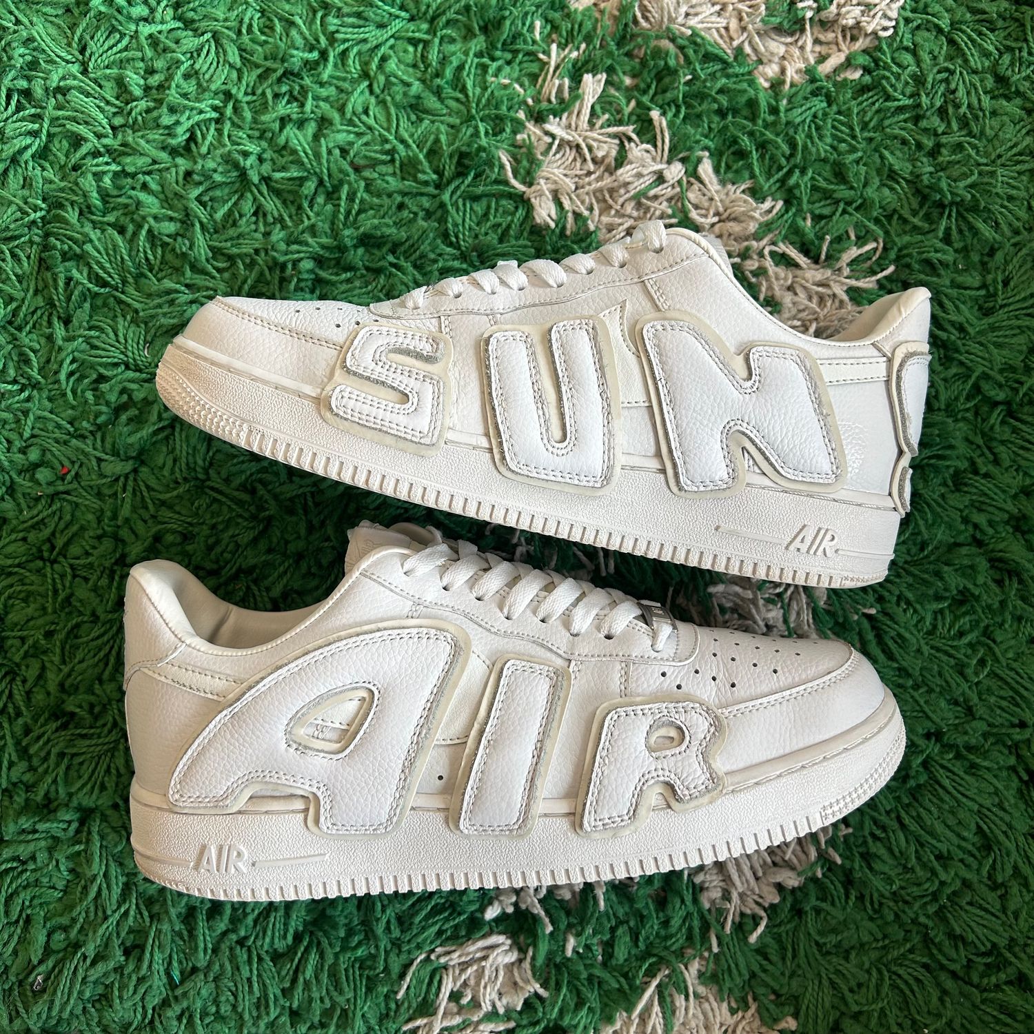 PO NB NIKE AIR FORCE 1 LOW CACTUS FLEA PLANT MARKET WHITE (SX) SIZE 9.5