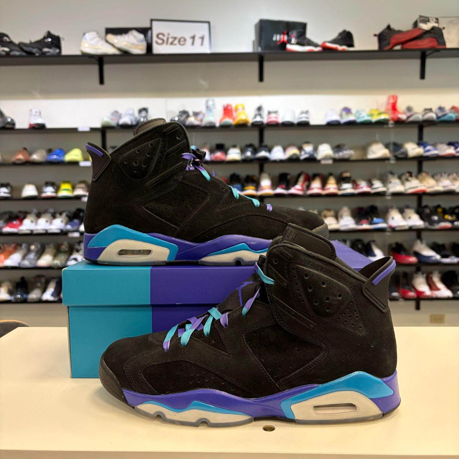 PO2 AIR JORDAN 6 RETRO AQUA SIZE 12