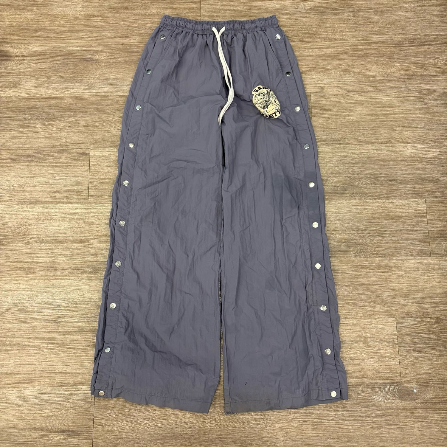 PO SAINT VANITY NYLON PANTS GREY SIZE MEDIUM