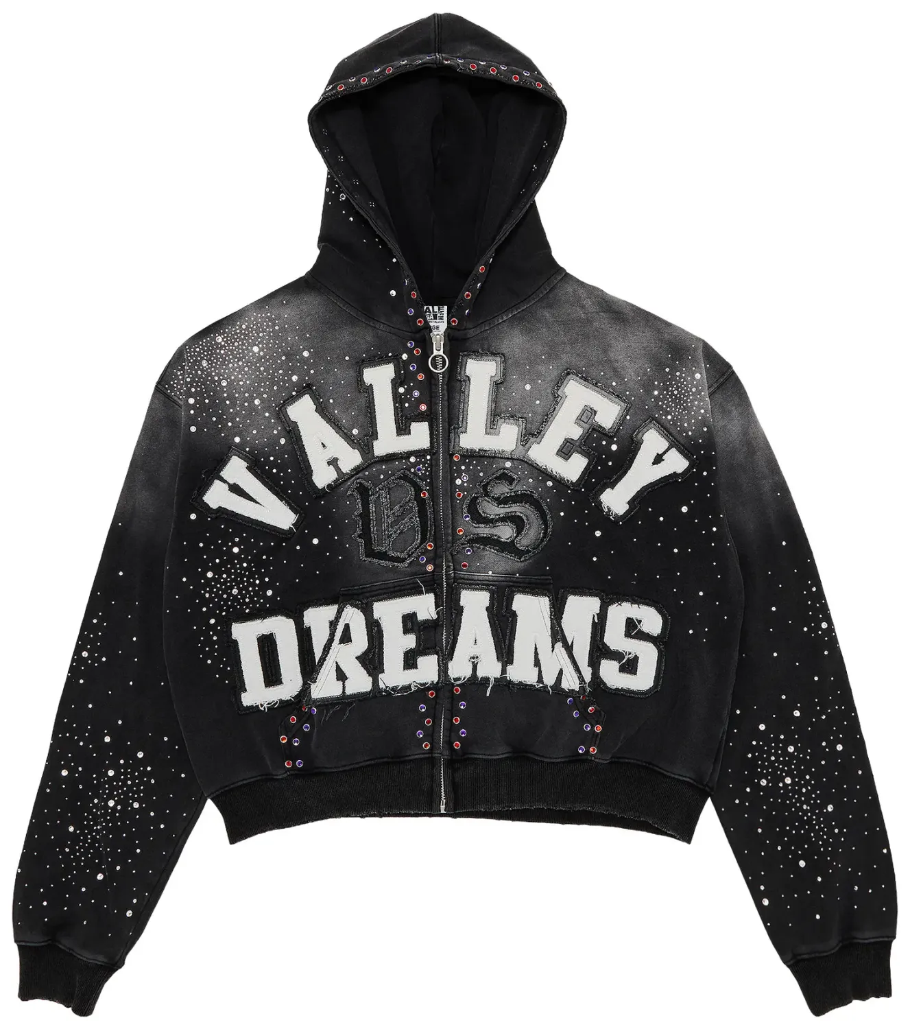 NEW VALE CLASSICO ZIP UP HOODIE BLACK