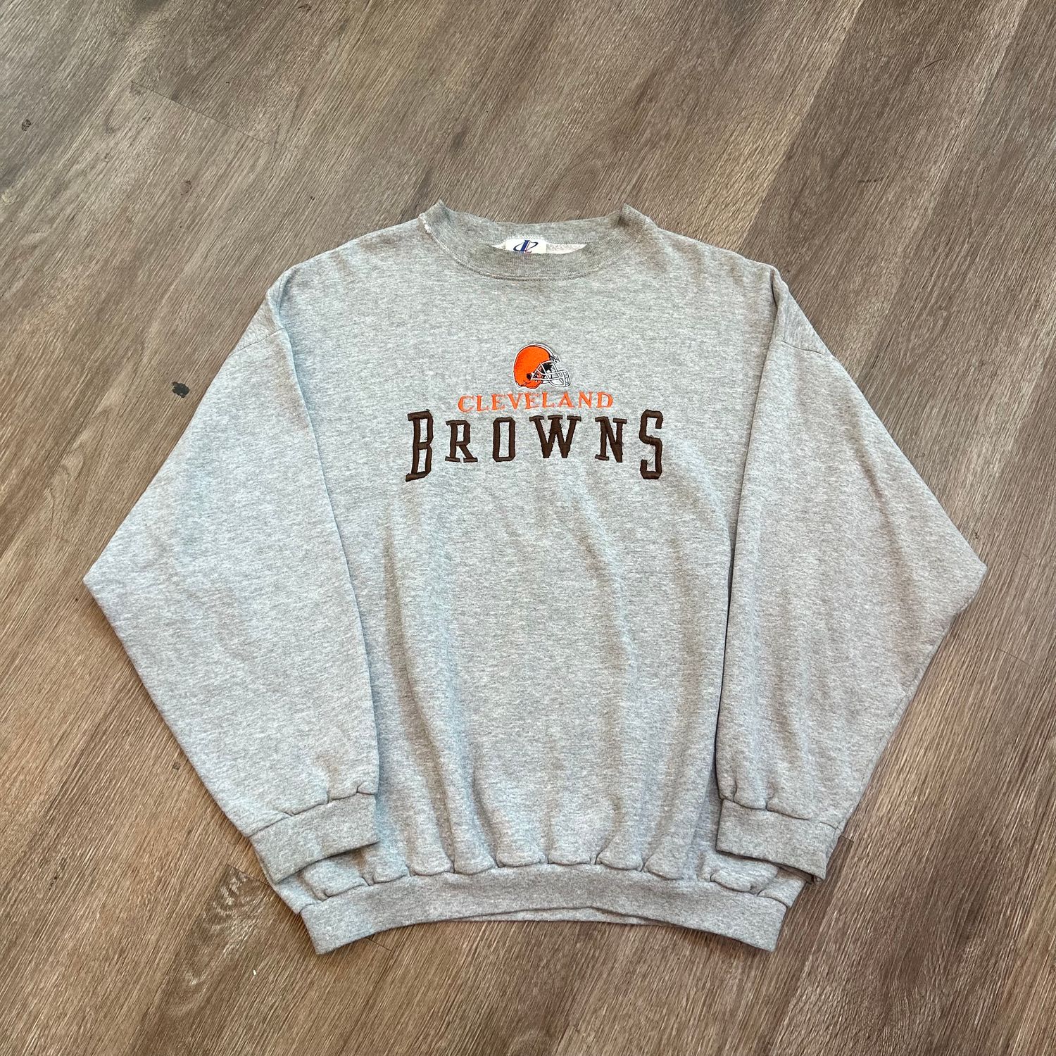 VINTAGE CLEVELAND BROWNS LOGO ATHLETIC GREY CREWNECK (DH) SIZE XL