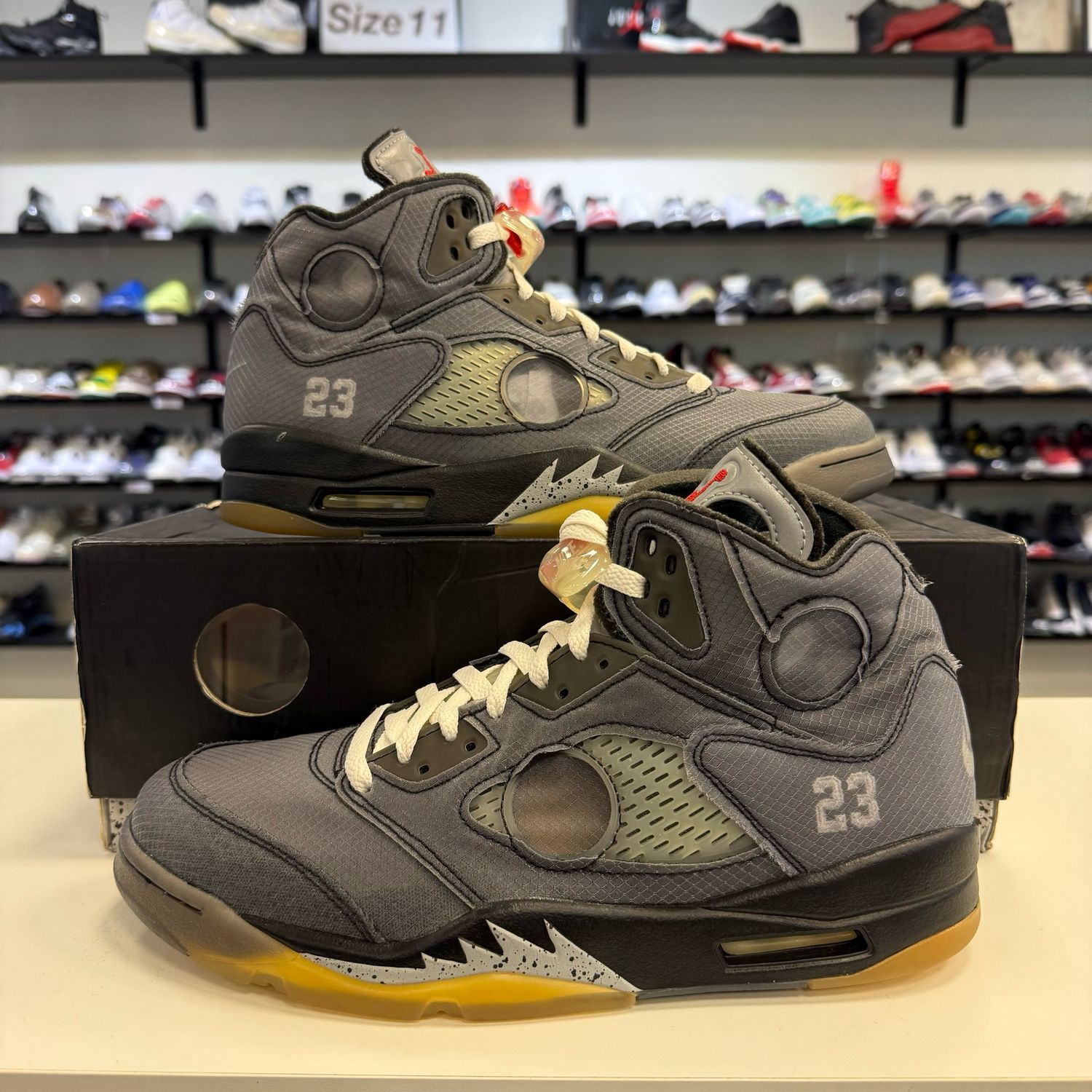 NEW AIR JORDAN 5 RETRO OFF WHITE MUSLIN