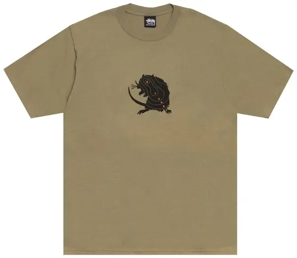 NEW STUSSY LONG RANGE TEE ARMY