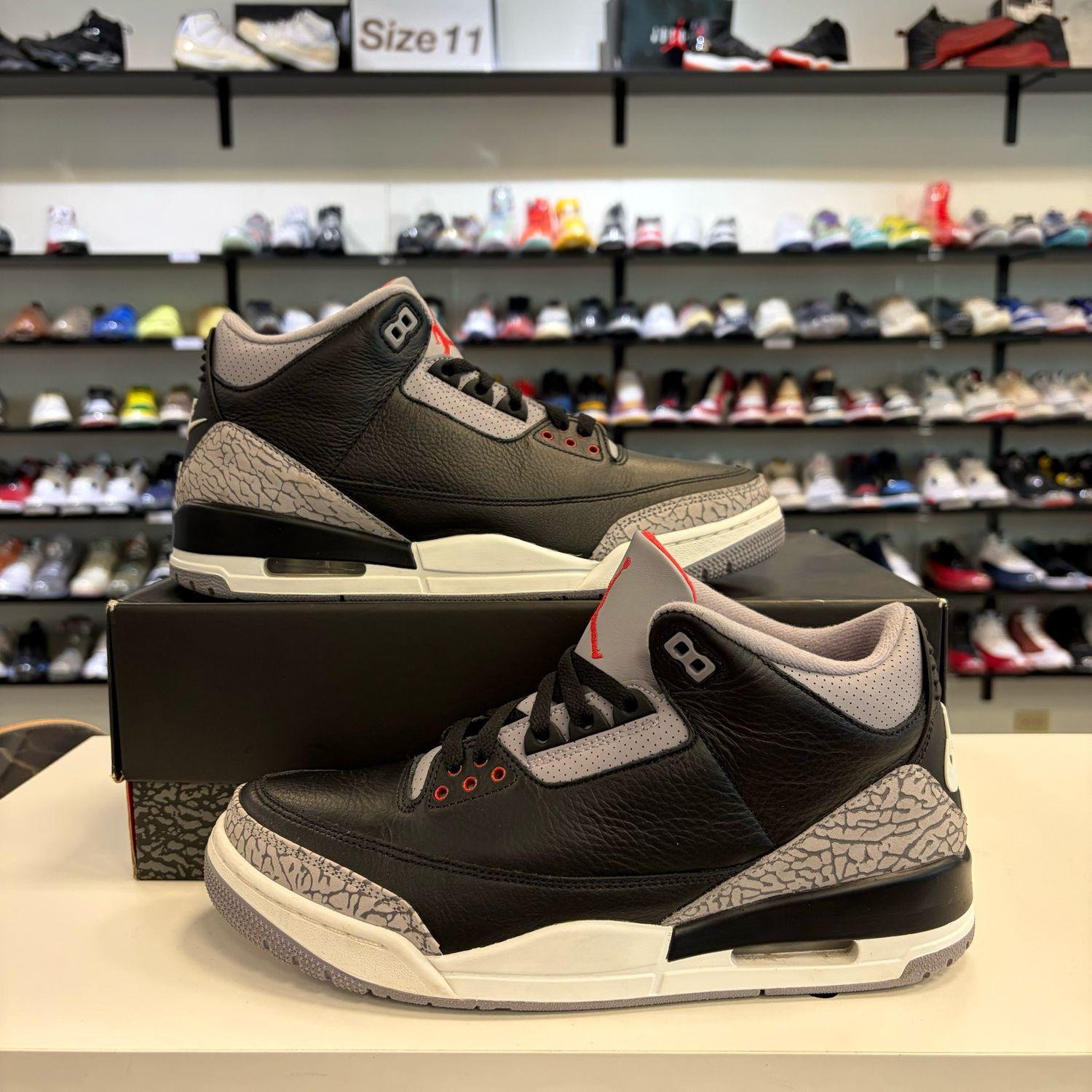 PO7 AIR JORDAN 3 BLACK CEMENT (2024) SIZE 10.5