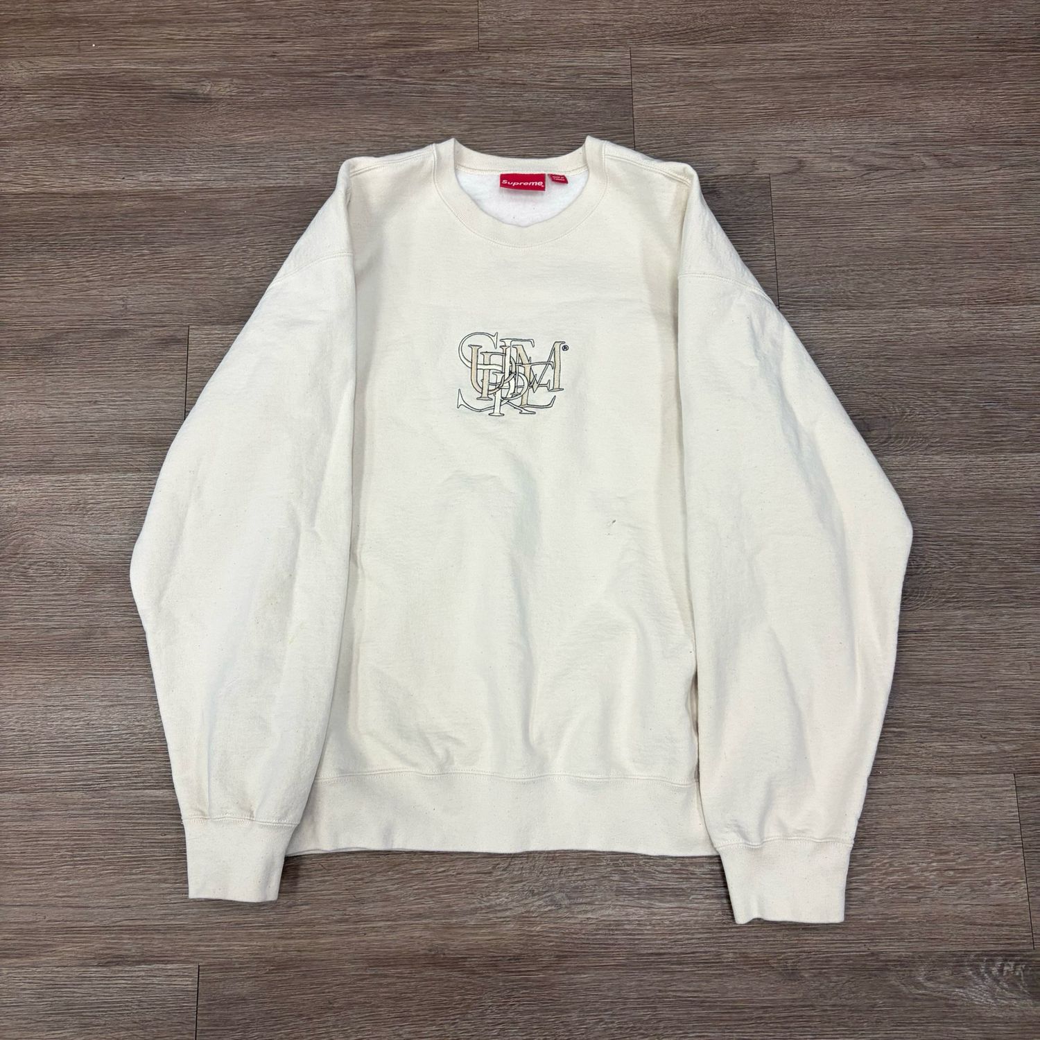 PO SUPREME OVERLAP CREWNECK NATURAL SIZE XL