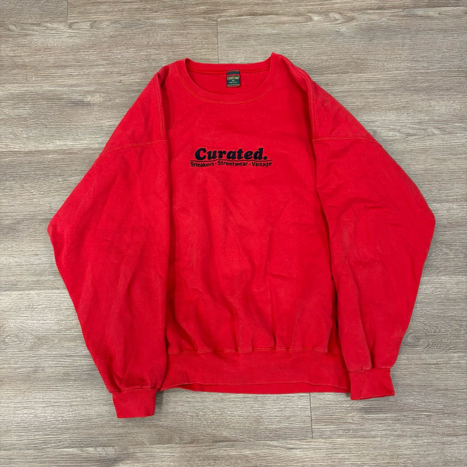 PO VINTAGE CURATED CREWNECK RED SIZE 2XL