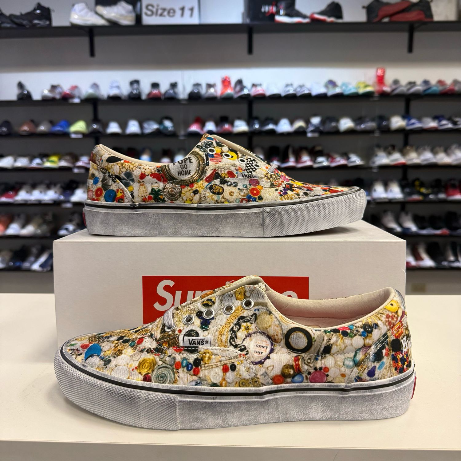 NEW VANS ERA SUPREME X MIKE KELLEY WHITE