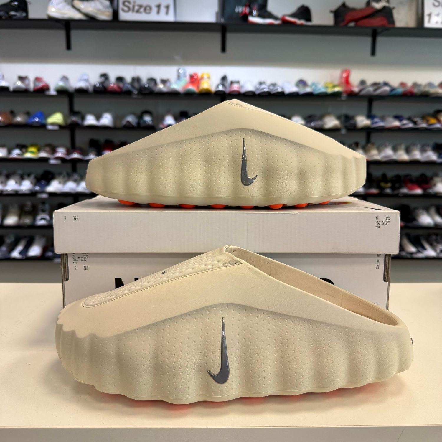 PO NIKE MIND 001 SLIDE LIGHT BONE SIZE 13