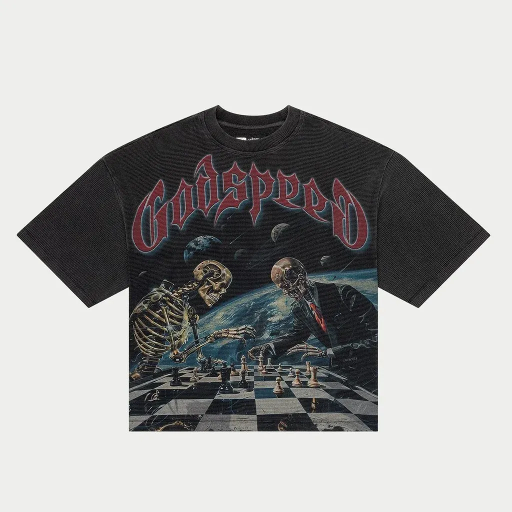 NEW GODSPEED CHECKMATE THERMAL TEE GREY