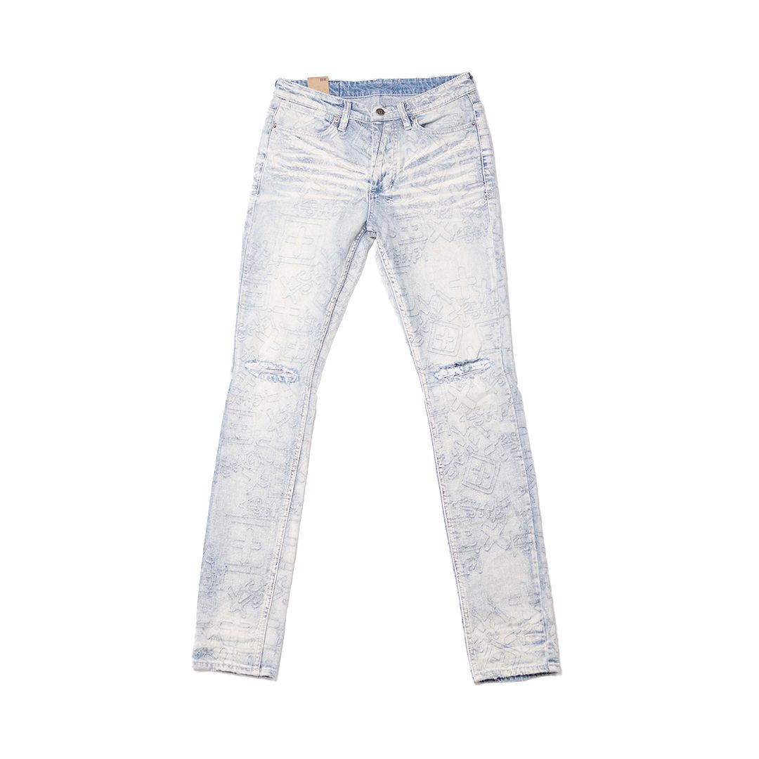 NEW KSUBI VAN WINKLE STENCIL LEGACY DENIM BLUE SIZE 42