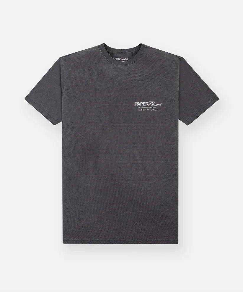 NEW PAPER PLANES MEN HEAVYWEIGHT PROCESS TEE WASHED BLACK