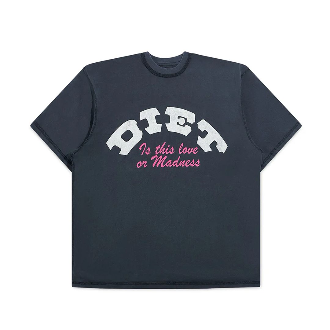NEW DIET STARTS MONDAY MADNESS TEE VINTAGE BLACK SIZE SMALL